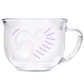 Engraved Clear Glass 18 oz Tea Cup - Mother And Grandmother Hearts